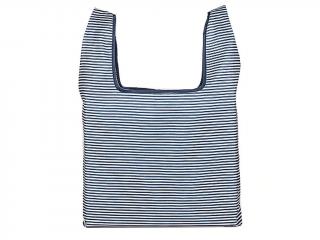 Skladacia nákupná taška EKO (rôzne vzory) Variant: modro-biela
