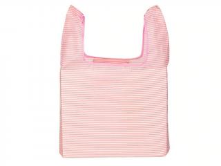 Skladacia nákupná taška EKO (rôzne vzory) Variant: ružovo-biela