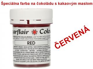 Špeciálna farba na čokoládu s kakaovým maslom ČERVENÁ 35 g