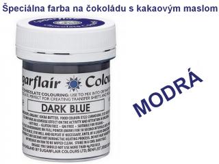 Špeciálna farba na čokoládu s kakaovým maslom MODRÁ 35 g