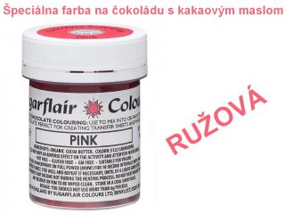 Špeciálna farba na čokoládu s kakaovým maslom RUŽOVÁ 35 g