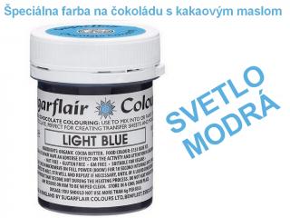 Špeciálna farba na čokoládu s kakaovým maslom SVETLO MODRÁ 35 g