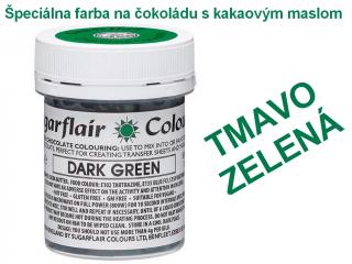 Špeciálna farba na čokoládu s kakaovým maslom TMAVO ZELENÁ 35 g