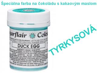 Špeciálna farba na čokoládu s kakaovým maslom TYRKYSOVÁ 35 g