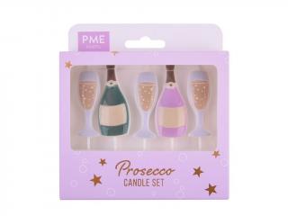 Sviečky PROSECCO set 5 ks