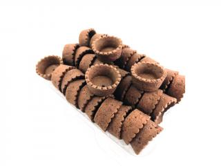 TARTALETKY na plnenie okrúhle kakaové 44 mm 33 ks