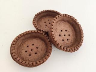TARTALETKY na plnenie okrúhle kakaové Ø 74 mm 10 ks