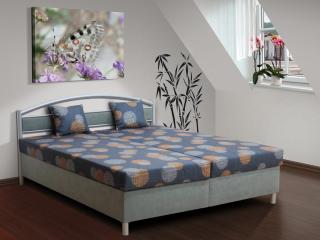 Čalúnená posteľ s úložným priestorom Bruno 170 farba čalounění: šedá/53980-1007