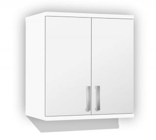 Kúpeľňová skrinka závesná K38 farba korpusu: Bielý, farba dvierok: Bielá lesk