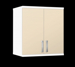 Kúpeľňová skrinka závesná K38 farba korpusu: Bielý, farba dvierok: Jazmín lesk
