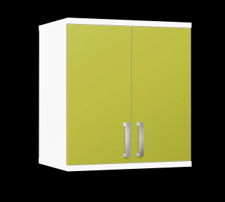 Kúpeľňová skrinka závesná K38 farba korpusu: Bielý, farba dvierok: Lemon lesk