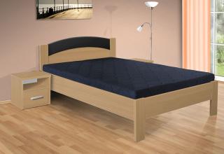 Manželská posteľ Jason 200x160 cm farba lamina: buk 381, typ úložného priestoru: úložný priestor - šuplík, typ matraca: Matraca 17 cm sendvičová
