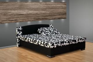 Manželská posteľ s úložným priestorom Kamila farba čalounění: černá/ 56327-001