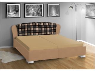 Manželská posteľ s úložným priestorom SUMMER 180x200 Barva: béžová