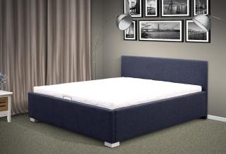 Moderná posteľ Fanny 140x200 cm matrac: Matraca 17 cm sendvičová, farba čalúnenie: eko koža hnedá, úložný priestor: bez úložného priestoru