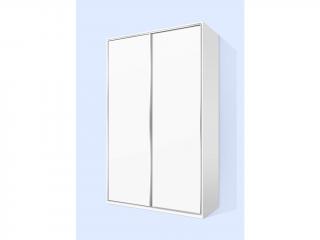 Šatníková skriňa s posuvnými dverami Alfa 33 farba lamina: biela 113
