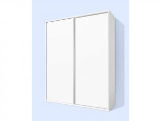 Šatníková skriňa s posuvnými dverami Alfa 34 farba lamina: biela 113