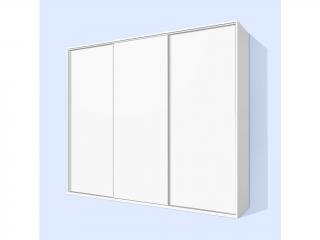 Šatníková skriňa s posuvnými dverami Alfa 35 farba lamina: biela 113
