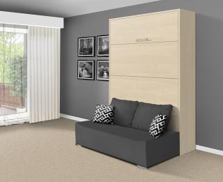 Sklápacia posteľ s pohovkou VS 21058P 200x120 farba lamina: agát (akát), Varianta dverí: matné
