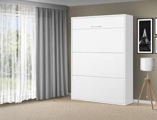 Sklápacia posteľ VS 1054 P - 200x160 cm A nosnost postele: štandardná nosnosť, farba lamina: dub sonoma/biele dvere