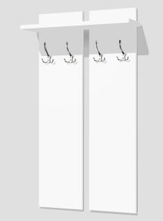 Vešiak do predsiene retro PRE 01 dekor lamina: Biela, Variant: Variant B