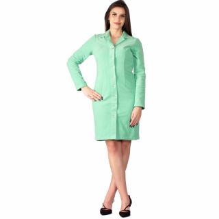 Dámske košeľové šaty Mitra zelený menčester 19134 Dámská velikost: 38
