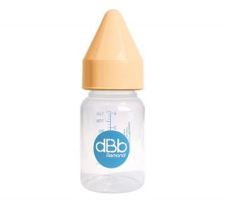 Dbb dojčenská fľaša PP 120 Ml, Cumlík Kaučuk, Nn, Farba Caramel