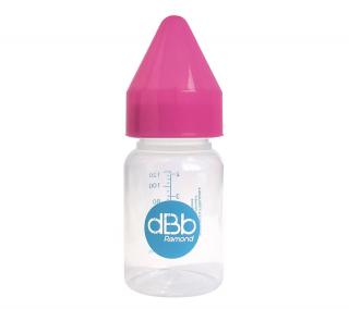 Dbb dojčenská fľaša PP 120 Ml, Cumlík Silikón, Nn, Farba Pink