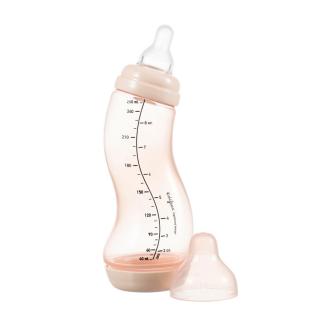 Dojčenská S-fľaška Difrax antikoliková ružová 250 ml