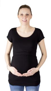 Dojčiace a tehotenské tričko Rialto Denisa, Čierne 0156 Dámská veľkosť: 36