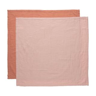Mušelínová plienka Pure Cotton Pink 2ks 70x70cm