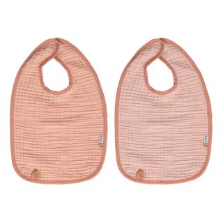 Podbradníky Bébé-Jou Pure Cotton Pink 2ks