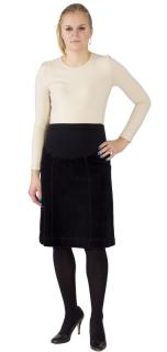 Tehotenská menčestrová sukňa Rialto Bailly čierna 19134 Dámská veľkosť: 38