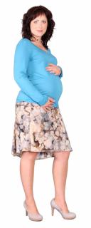 Tehotenská sukňa Rialto Beers Šedomodrý Vzor 0356 Dámská veľkosť: 38