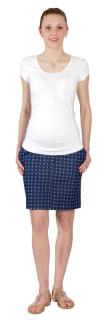 Tehotenská sukňa Rialto Benny Modrá s Kotvičkami 0465 Dámská veľkosť: 44