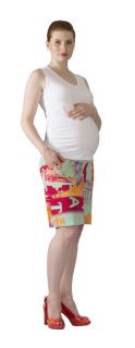 Tehotenská sukňa Rialto Billy Modrooranžový Vzor 5391 Dámská veľkosť: 36