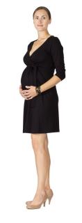 Tehotenské a dojčiace šaty Rialto Laffaux Čierne 0156 Dámská veľkosť: 36