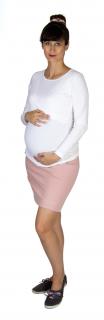 Tehotenské a dojčiace tričko Z Modálu Rialto dora, biele Dámská veľkosť: 34