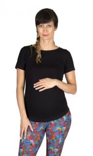 Tehotenské Basic tričko Rialto Rotte Čierne 0156 Dámská veľkosť: 34