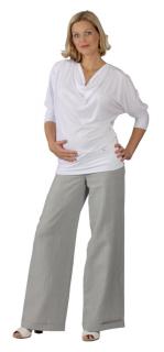Tehotenské nohavice Rialto Callanish - šedá so strieborným prúžkom 0121 Dámská velikost: 36