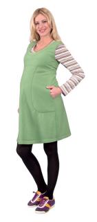 Tehotenské šaty Rialto Linde Zelené 0282 Dámská velikost: 36