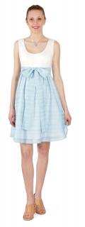 Tehotenské spoločenské šaty Rialto Lacroix-UP modré 0025 Dámská velikost: 36