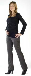 Tehotenské tričko Rialto Roupy - Čierne 0156 Dámská veľkosť: 36