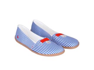 Barefoot baleríny Be Lenka - Harmony Blue Stripes modré Vnútorná dĺžka: 245, Vnútorná šírka: 95, Veľkosť: 38