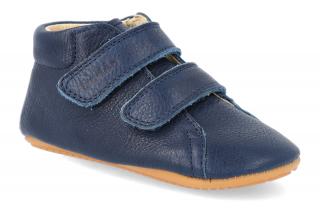 Barefoot capačky Froddo - Prewalkers D-Velcro Dark Blue modré Vnútorná dĺžka: 125, Vnútorná šírka: 57, Veľkosť: 20