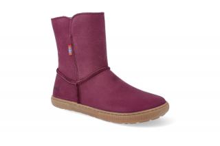 Barefoot čižmy KOEL4kids - Dina hydro warm Bordo (28-41) Vnútorná dĺžka: 185, Vnútorná šírka: 71, Veľkosť: 29