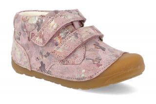 Barefoot členková obuv Bundgaard - Petit Strap Rose Mili ružová Vnútorná dĺžka: 130, Vnútorná šírka: 55, Veľkosť: 20