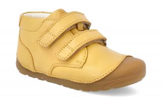 Barefoot členková obuv Bundgaard - Petit Velcro Yellow Vnútorná dĺžka: 140, Vnútorná šírka: 58, Veľkosť: 22