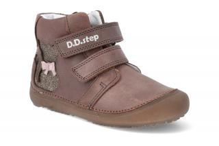 Barefoot členková obuv D.D.step A063-35A hnedá Vnútorná dĺžka: 225, Vnútorná šírka: 80, Veľkosť: 35