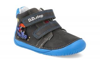 Barefoot členková obuv D.D.step S070-974 modrá Vnútorná dĺžka: 143, Vnútorná šírka: 62, Veľkosť: 22